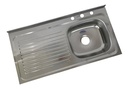 FREGADERO A100X50, PONCHERA DERECHA, ACERO 430 FANAINOX