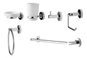 JUEGO ACCESORIOS BAÑO REDONDO 6 PZAS MOON MHILER