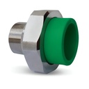 UNIÓN CON ROSCA MACHO DE 20 MM X 1/2", DONSEN