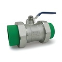 LLAVE DE PASO ESFÉRICA 75 MM (2.1/2") DOBLE UNIÓN DONSEN