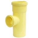 TEE AN 75X50MM RED DIN C-E PAVCO