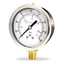 MANOMETRO 0-100 PSI, C/GLICERINA 1/4"- 2", PEARL