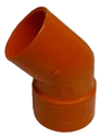 CODO 75 MM X 45° (3") REFORZADO, AGUAS SERVIDAS, PVC