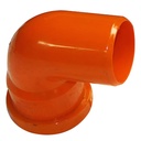 CODO 110 MM X 90° (4") REFORZADO, AGUAS SERVIDAS, PVC