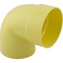 CODO PVC 110 MM X 90°, SANITARIO, AMARILLO, PVC
