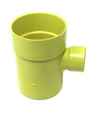 TEE REDUCIDA PVC 110 X 50 MM SANITARIO, AMARILLO, PVC
