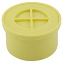 TAPON DE REGISTRO PVC 110 MM SANITARIO, AMARILLO, PVC
