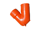 SIFON 50 MM, AGUAS SERVIDAS, REFORZADO ANARANJADO, PVC