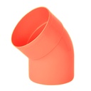 CODO 160 MM X 45° (6") REFORZADO, AGUAS SERVIDAS, PVC