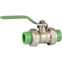 LLAVE DE PASO ESFÉRICA 75 MM (2.1/2") DOBLE UNIÓN TERMOFUSIÓN