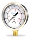 MANOMETRO 0-200 PSI, C/GLICERINA 1/4"- 2 1/2", PEARL