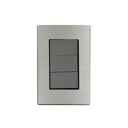 INTERRUPTOR TRIPLE SERIE INOX BARI