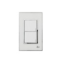 INTERRUPTOR DOBLE SERIE BIANCO BARI
