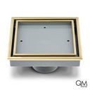 REJILLA CUADRADA VEIL (INSERTO DE BALDOSA) 4"X4" GOLD QM
