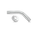 TUBO P/REGADERA 1/2"X45° C/ROSETA, METALES ALEADOS
