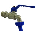 LLAVE DE MANGUERA CROMADA CON PICO, DE BOLA , GRIVEN