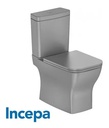 POCETA SANITARIO TWO PIECE CUADRADO STONE, TAPA CIERRE SUAVE BOSS, SAN-906, CELITE