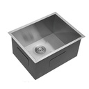 FREGADERO UNA TINA ACERO INOX BAJO TOPE 55X45X22, BARI