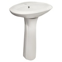 LAVAMANOS CON PEDESTAL 49X41X80 CM, METALES ALEADOS
