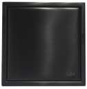 CENTRO PISO CUADRADO MIRA  4" X 4" BLACK QM 