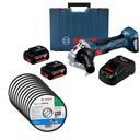 KIT ESMERIL DE 4.1/2", 18V, BRUSHLESS, CON BATERIA 4.0Ah/CARGADOR, GWS 180-LI, BOSCH