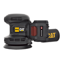 LIJADORA ORBITAL + PULIDORA 5" 18V BRUSH, CON BATERIA 2.0Ah/CARGADOR, DX42, CAT