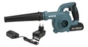 KIT SOPLADORA 18V, CON BATERIA 2.0Ah/CARGADOR, WS2942, WESCO