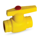 LLAVE DE PASO ESFÉRICA 20 MM (1/2") LINEA AMARILLA DONSEN