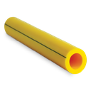 TUBO EN BARRA DE 20 MM (1/2"), LINEA AMARILLA, DONSEN