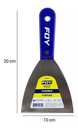 ESPATULA FLEXIBLE MANGO PLASTICO 4", FOY