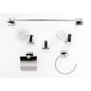 JUEGO DE ACCESORIOS P/BAÑO, CUADRADO ACERO INOX 50200-BN , OMEGA 