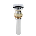 DESAGUE PUSH BOTTON, CUADRADO C/REBOSE, CR, KD-394-1, OMEGA