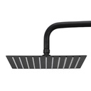 REGADERA CUADRADA ULTRADELGADA 10", NEGRO, CD-HLFL10 BLACK, OMEGA