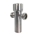 LLAVE DE ARRESTO DOBLE 1/2" X 1/2" ACERO INOX BARI