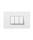 INTERRUPTOR TRIPLE BLANCO P.A NEVE UP VIMAR