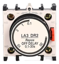 BLOQUE DE CONTACTO AUXILIAR TEMPORIZADO OFF DELAY 30S LA3-DR2 1 NO + 1 NC FRONTAL ANDELI