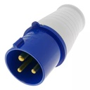 TOMA INDUSTRIAL MACHO 2P+T 220 -250V 32A IP44 ANDELI