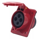 TOMA INDUSTRIAL HEMBRA 3P+T 380 - 415V 63A IP67 EMPOTRABLE ANDELI