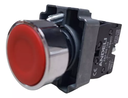 INTERRUPTOR DE BOTON ROJO METALICO CON RETORNO XB2-BA42 1 NC ANDELI