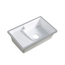 BATEA DE CERAMICA SOBREPONER 640X420X180MM + DESAGUE KUBO 