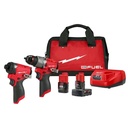 KIT TALADRO PERCUTOR, LLAVE IMPACTO 1/4" Y ESMERIL M18, MILWAUKEE