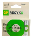 BATERIA GP RECARGABLE "AA" 2600MAH RECYKO