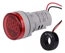 BOMBILLO PILOTO ROJO C/MEDIDOR 0-400 AMP 22MM TOSUN