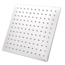 DUCHA DE BAÑO ULTRAFINO DE ALTA PRESION CEPILLADO CUADRADO 20CM BARI 