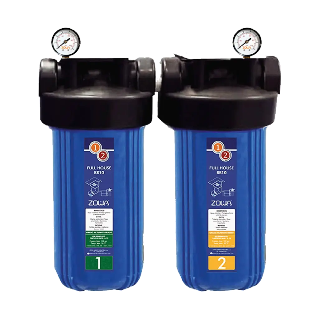 FILTRO FULL HOUSE DOBLE 10" X 4,5", H2O