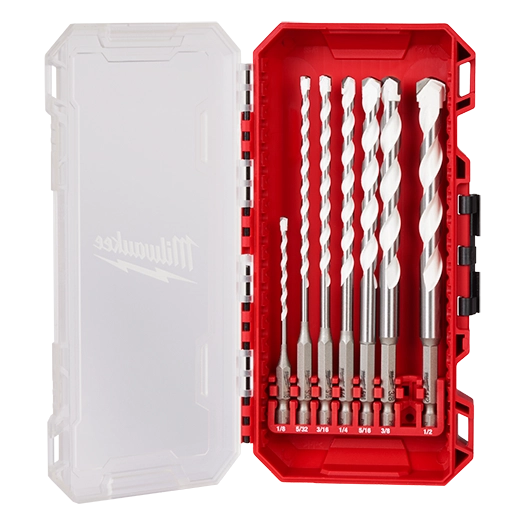 JUEGO DE 7 MECHAS PUNTA DE CARBURO PARA MATERIALES MULTIPLES MILWAUKEE
