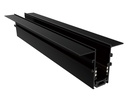 RIEL MAGNÉTICO EMPOTRABLE DE 4 LINEAS COBRE DE 1M NEGRO (NEGRO), ILUMINAK