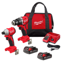 COMBO TALADRO PER/ATORN M18 1/2, BROCA CARB. 5/32 - 3/8, CJ COMP. + PUNTAS + CONT. PEQ, MILWAUKEE