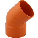 CODO AN 110MM X 45° DIN C-E NARANJA PAVCO
