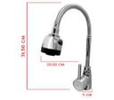 GRIFERIA MONOMANDO AGUA P/FREGADERO CROMADA, MET-616C METALES ALEADOS 